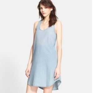 CURRENT/ELLIOTT The Woven Tank Dress in Flag Dobby